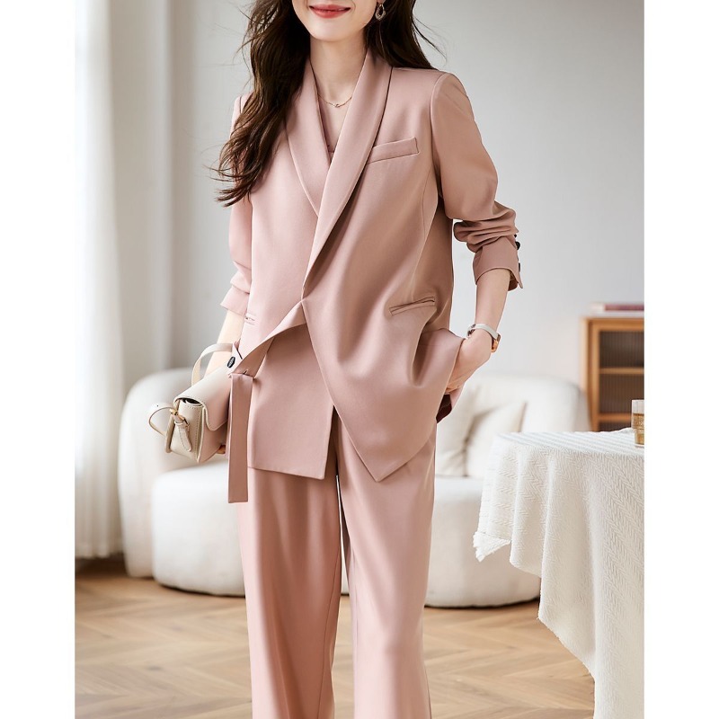 Women'S Formal Wear Plus Size - Elegant Womens Suit Trousers Set Minimalist