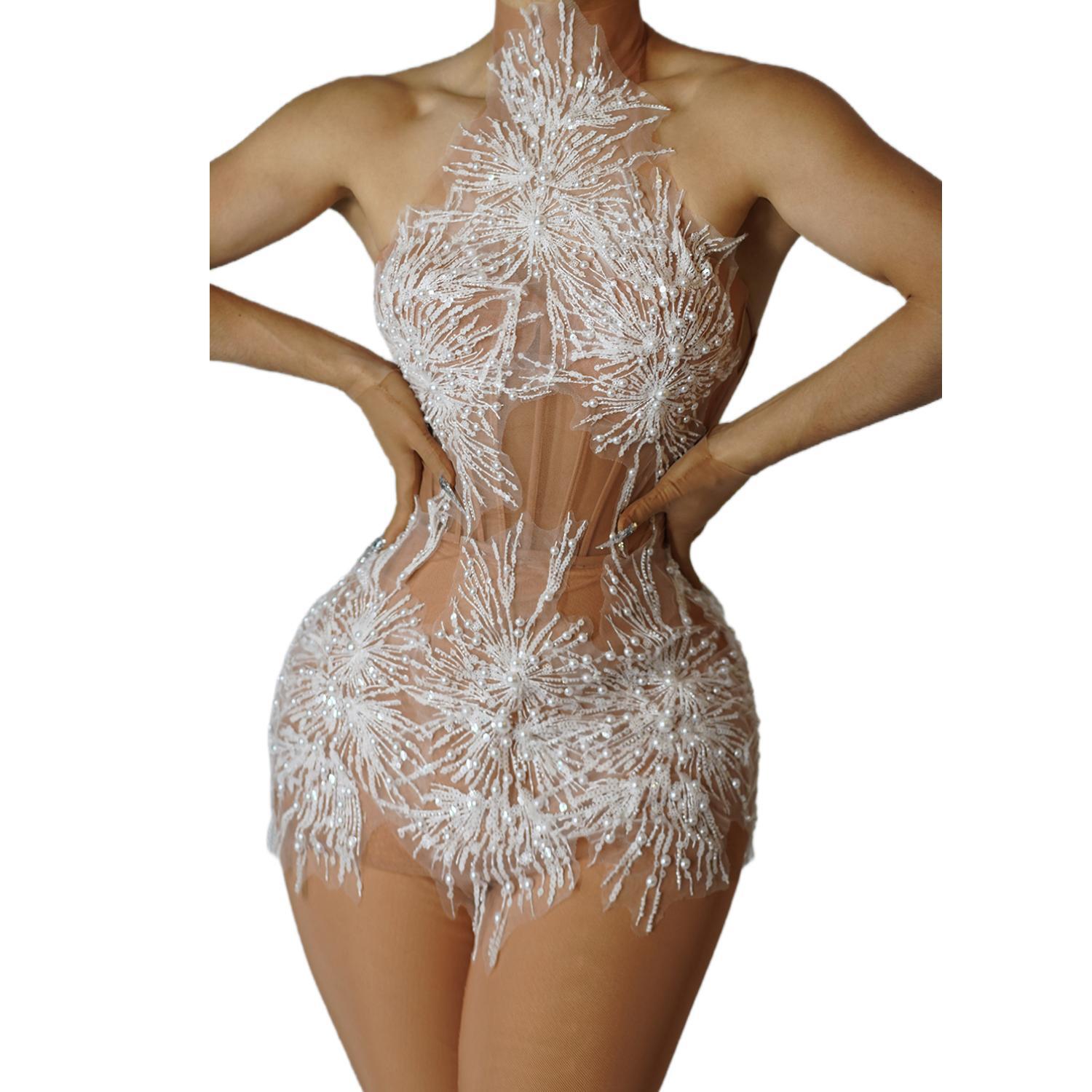 Sparkly Rhinestones Pearls Sno - Woman Formal Wear avis et prix
