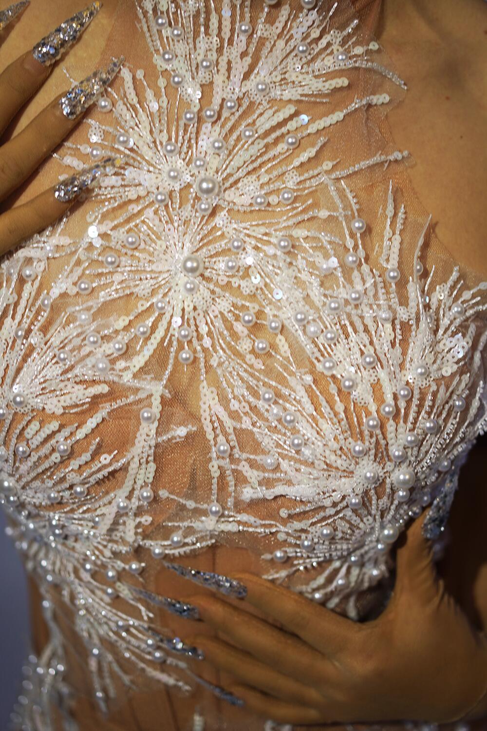 Sparkly Rhinestones Pearls Sno - Woman Formal Wear avis et prix
