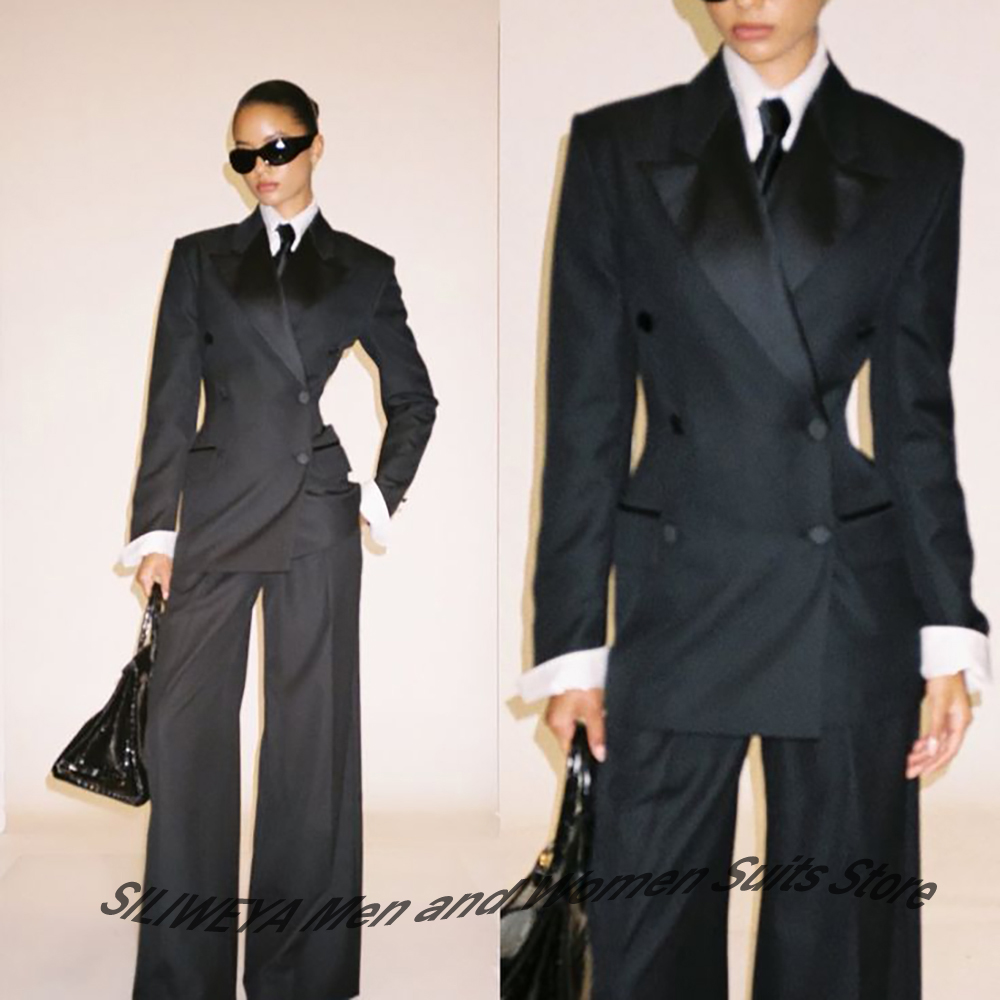 Professional Women's Black Dou - Women Formal Wear Outfits avis et prix