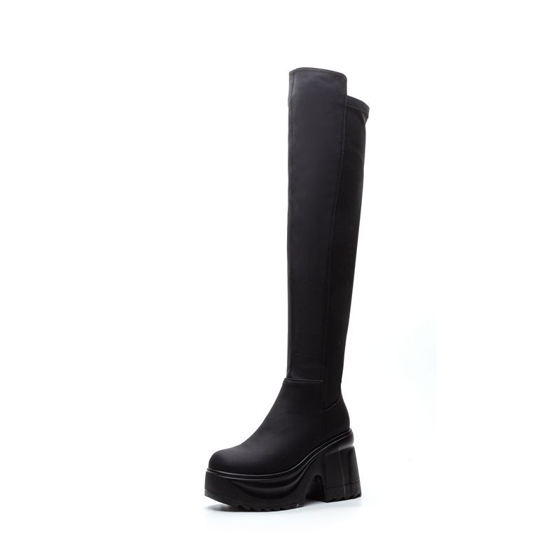 Womens Knee High Thick Sole Wi - Woman Formal Wear avis et prix