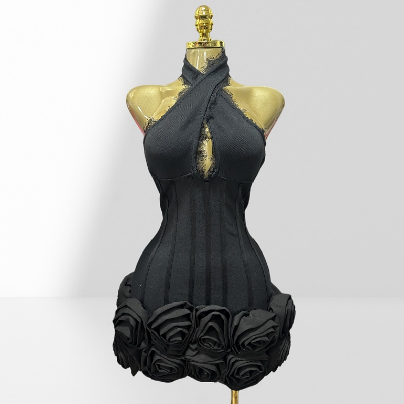 Stereo Bud Glam Neck Waist Red - Women Formal Wear H&M avis et prix