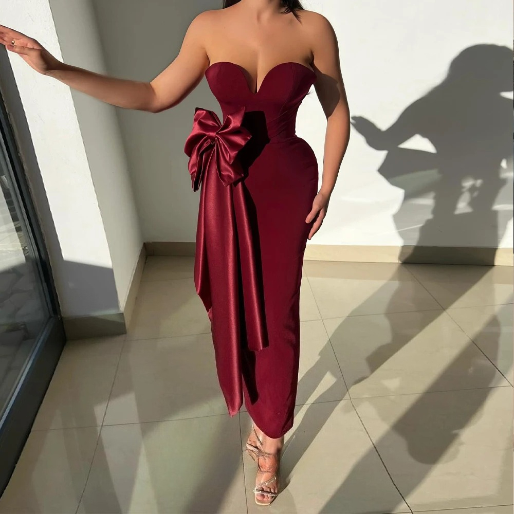Fancy Bowknot Prom Dress Strap - Women Formal Wear Dubai avis et prix