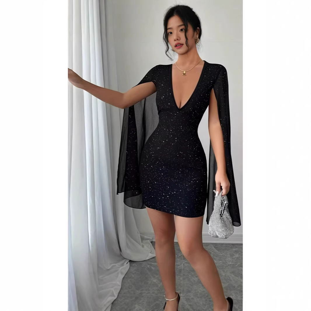 V Neck Bodycon Midi Dress Eleg - Woman Formal Wear avis et prix