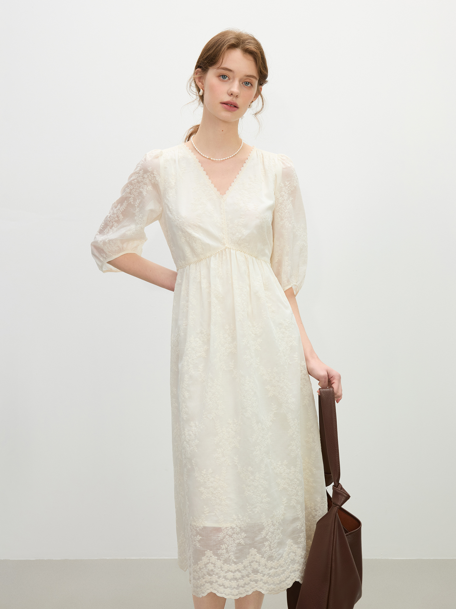FSLE French Jacquard Lace Maxi - Women Formal Wear H&M avis et prix