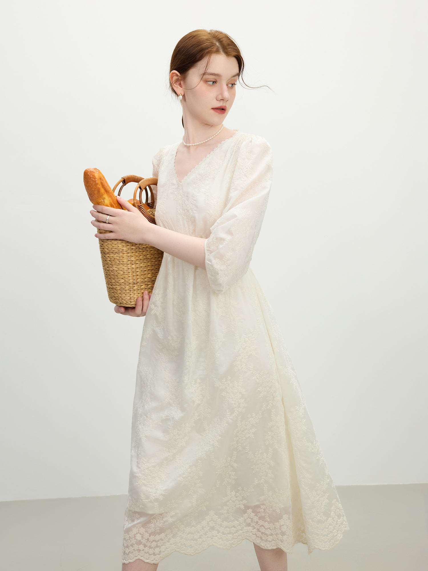 FSLE French Jacquard Lace Maxi - Women Formal Wear H&M avis et prix