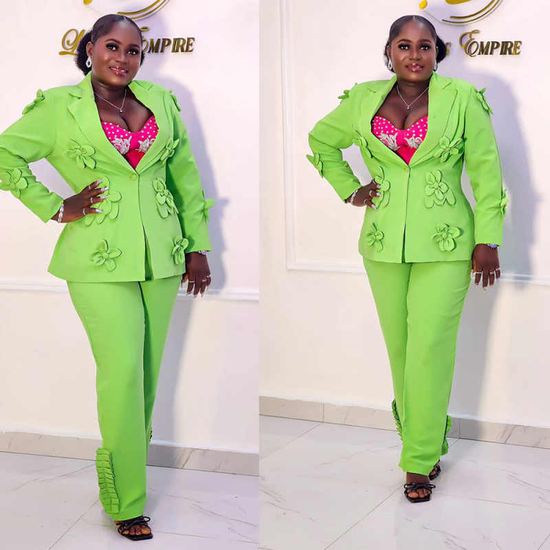 Plus Size Green Women Blazer S - Women'S Formal Wear Plus Size avis et prix