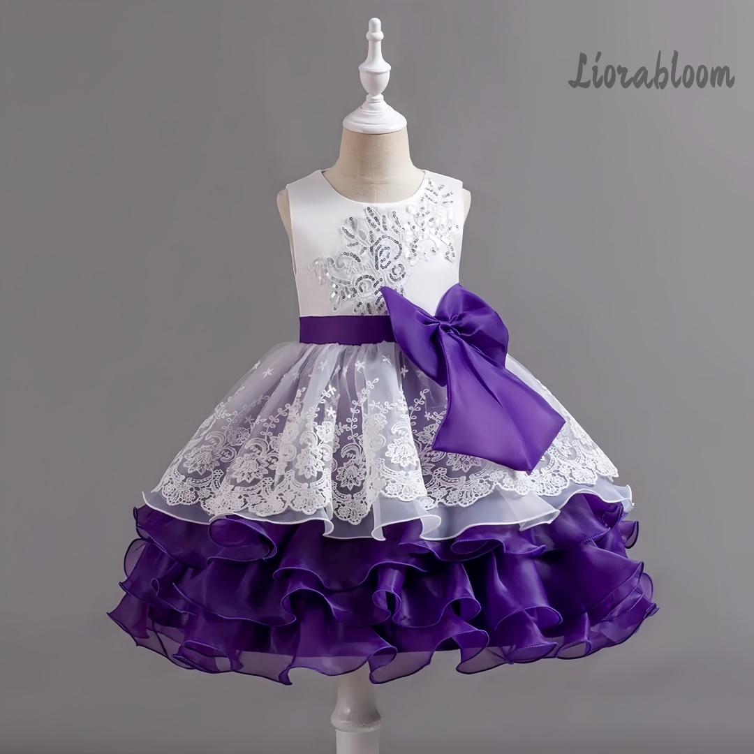 Girls' Dress With Large Bow Sl - Woman Formal Wear avis et prix