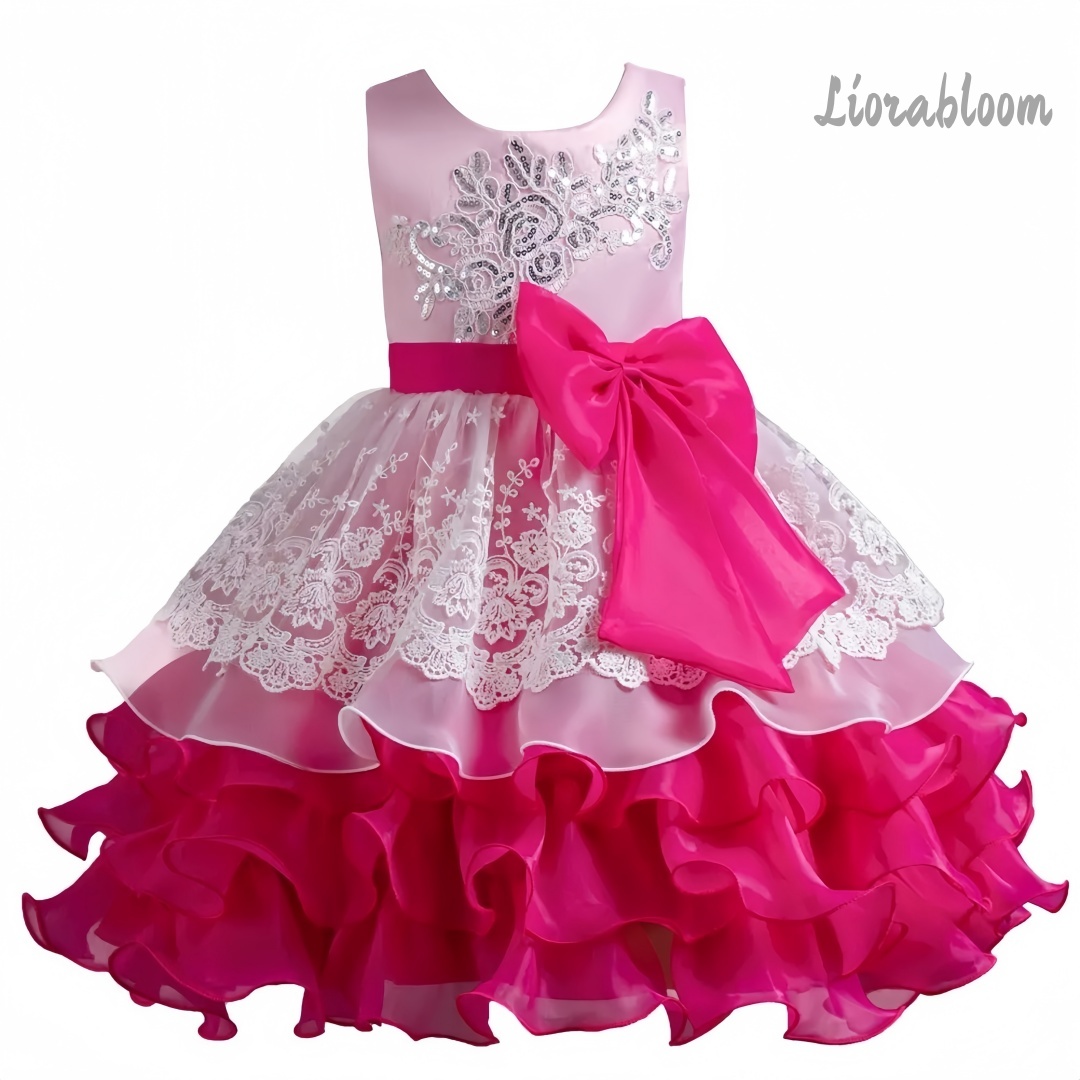 Girls' Dress With Large Bow Sl - Woman Formal Wear avis et prix
