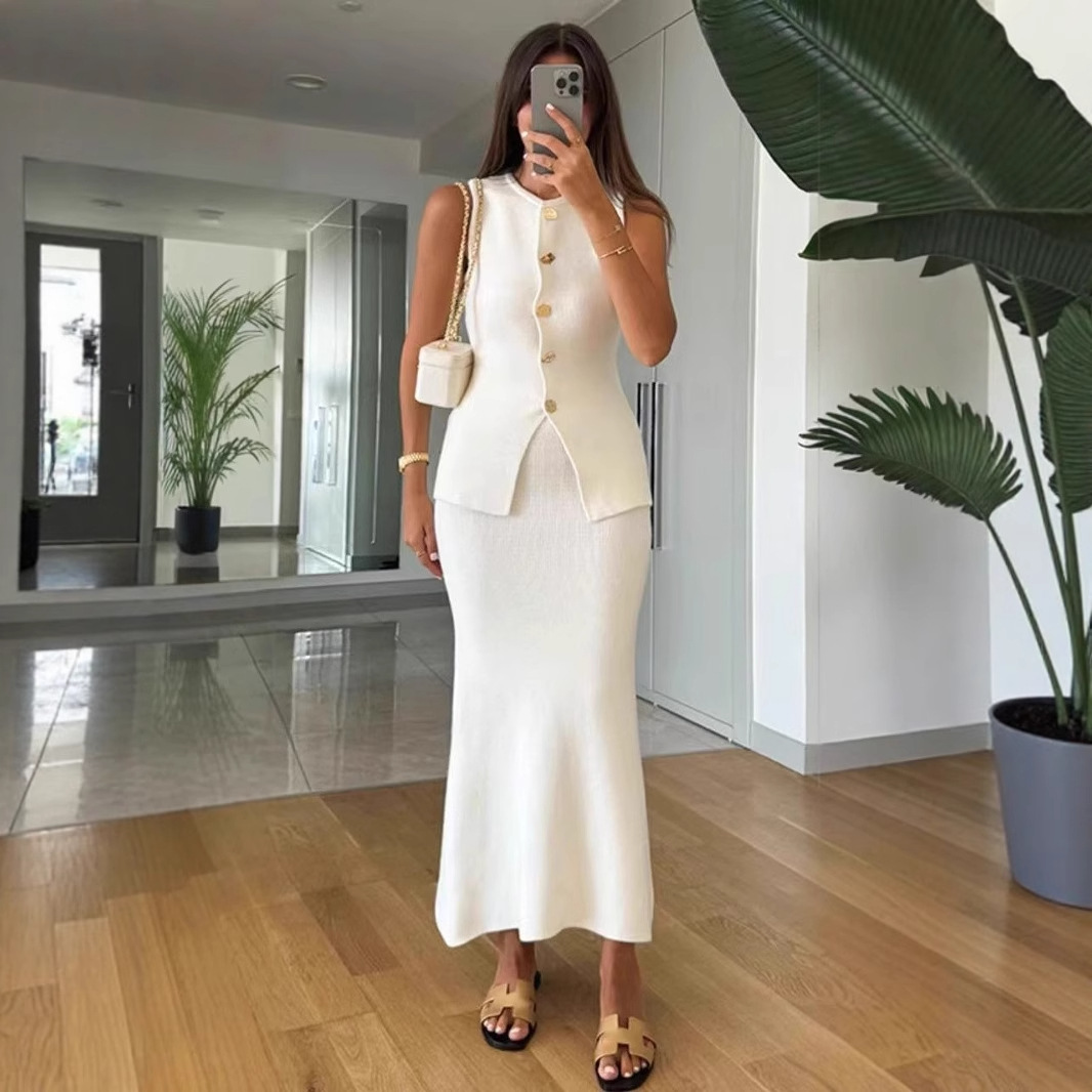 Round-neck Single-breasted Sle - Woman Formal Wear avis et prix