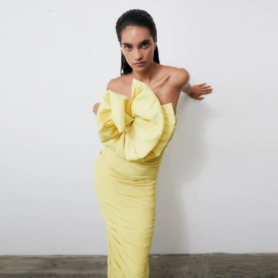 Yellow Arabic Evening Gown Ruc - Women Formal Wear H&M avis et prix