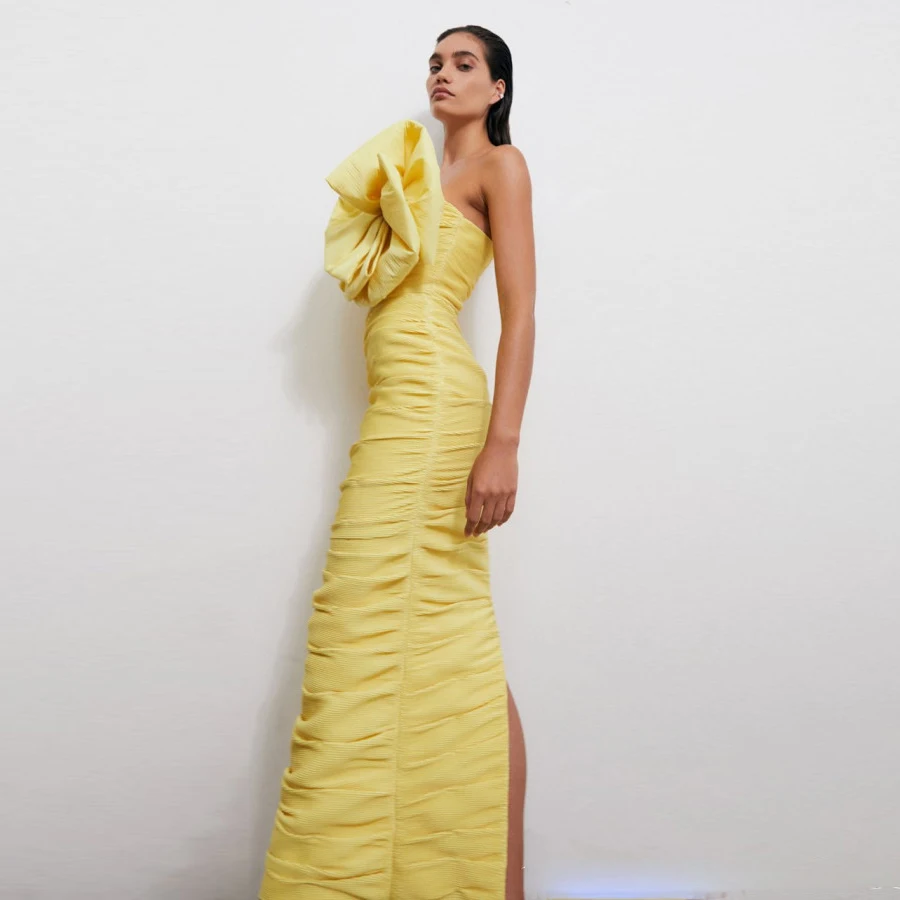 Yellow Arabic Evening Gown Ruc - Women Formal Wear H&M avis et prix