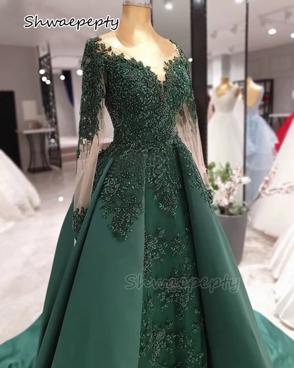 Elegant Hunter Green Evening D - Women Formal Wear Dubai avis et prix