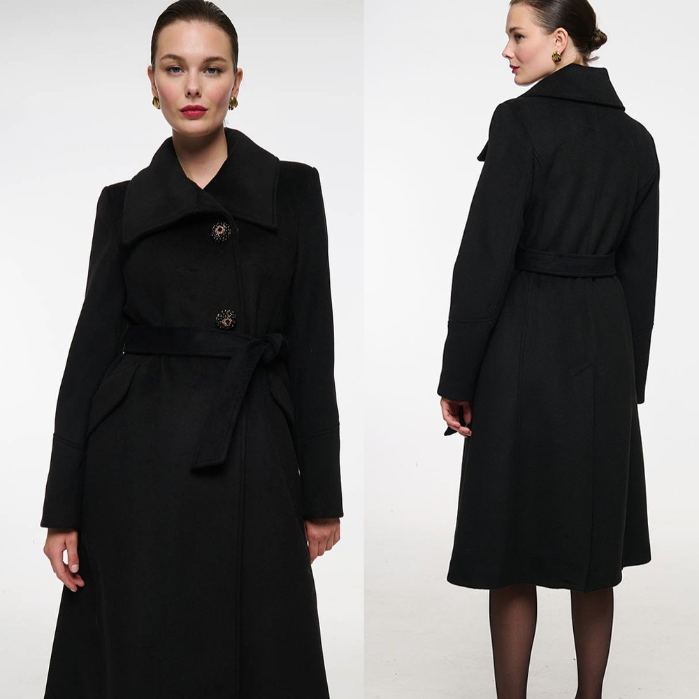 Vintage Black Stand Collar Wom - Women'S Formal Wear Plus Size avis et prix