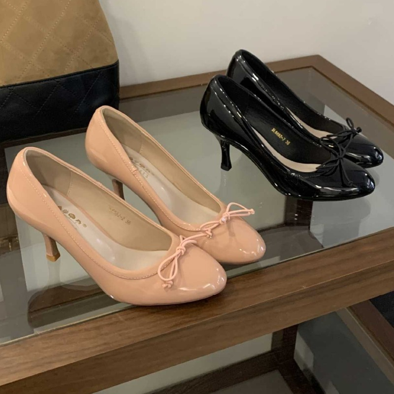 Elegant Patent Leather High He - Women Formal Wear For Office avis et prix