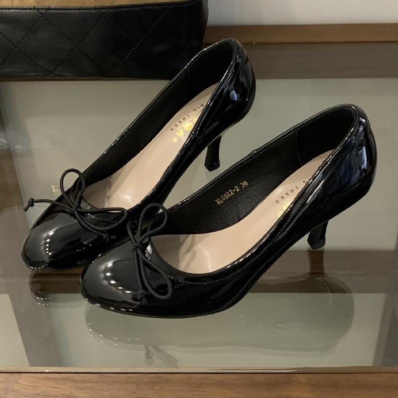 Elegant Patent Leather High He - Women Formal Wear For Office avis et prix