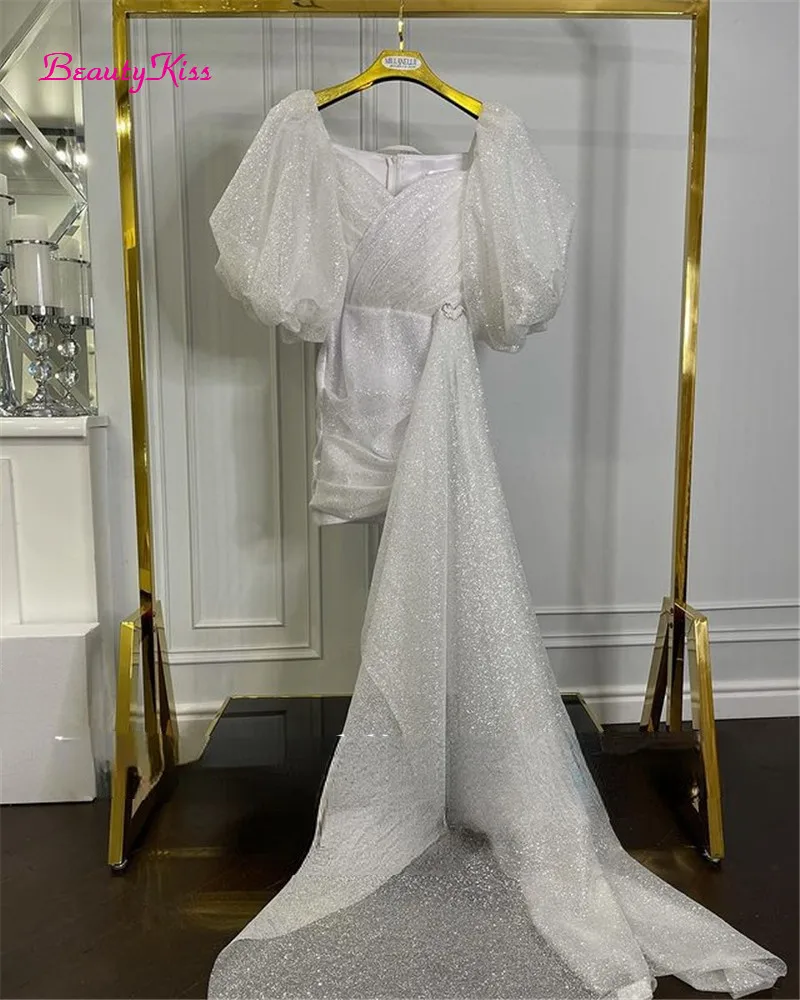 Shimmer Short Wedding Dress Pu - Women Formal Wear Dubai avis et prix