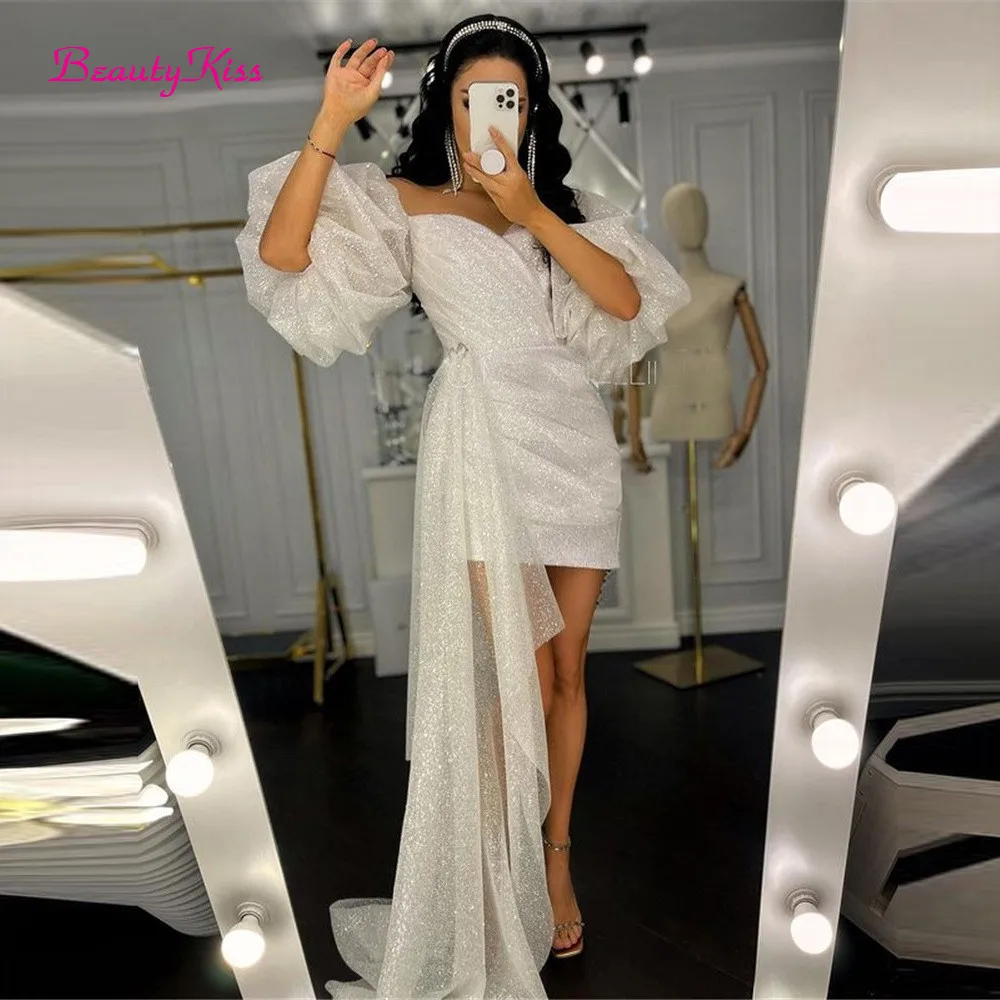 Shimmer Short Wedding Dress Pu - Women Formal Wear Dubai avis et prix